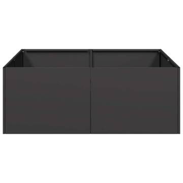 Stylish Black Steel Planter 80x80x30 cm | Hipomarket