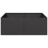 Stylish Black Steel Planter 80x80x30 cm | Hipomarket