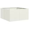 Stylish White Planter 80x80x40 cm | Cold-Rolled Steel