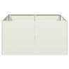 Stylish White Planter 80x80x40 cm | Cold-Rolled Steel