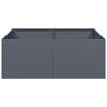 Stylish Anthracite Planter 80x80x30 cm - Durable Steel Design