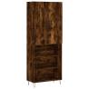 Stylish Highboard Smoked Oak - 69.5x34x180 cm | HipoMarket