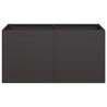 Stylish Black Planter 80x40x40 cm - Durable Cold-rolled Steel