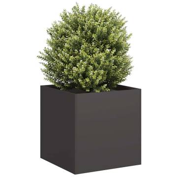 Stylish Black Planter 40x40x40 cm - Cold-Rolled Steel