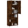 Stylish Highboard Smoked Oak - 69.5x34x180 cm | HipoMarket