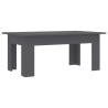 Stylish Grey Coffee Table - 100x60x42 cm Engineered Wood