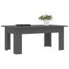 Stylish Grey Coffee Table - 100x60x42 cm Engineered Wood