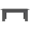 Stylish Grey Coffee Table - 100x60x42 cm Engineered Wood