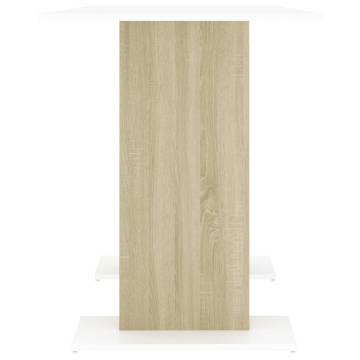 Dining Table White & Sonoma Oak 110x60 cm - Stylish & Durable