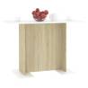 Dining Table White & Sonoma Oak 110x60 cm - Stylish & Durable