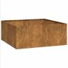 Rusty Planter 100x100x40 cm - Durable Weathering Steel