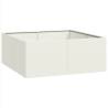 Stylish White Steel Planter 100x100x40 cm for Outdoor Spaces