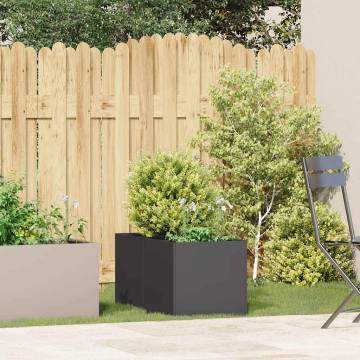 Stylish Black Planter 40x80x40 cm - Cold-rolled Steel