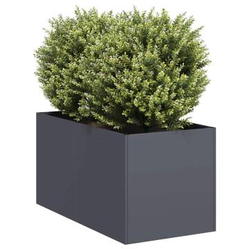 Stylish Anthracite Planter - 40x80x40 cm Cold-Rolled Steel