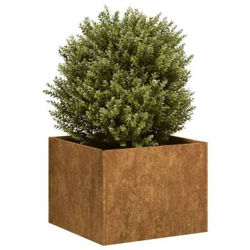 Planter Rusty 40x40x30 cm - Stylish Weathering Steel Planter