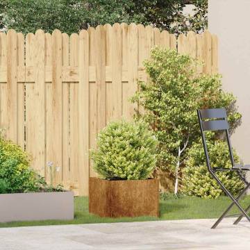 Planter Rusty 40x40x30 cm - Stylish Weathering Steel Planter