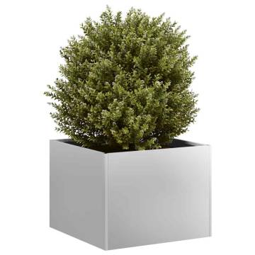 Stylish 40x40x30 cm Galvanised Steel Planter for Outdoor Spaces