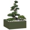  Planter Olive Green 100x100x40 cm Steel Colour steel/green Size 100 x 100 x 40 cm Quantity in Package 1 