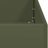 Stylish Olive Green Steel Planter - 100x100x40 cm