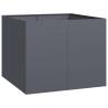 Stylish Anthracite Steel Planter 100x100x80 cm for Your Garden