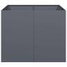 Stylish Anthracite Steel Planter 100x100x80 cm for Your Garden