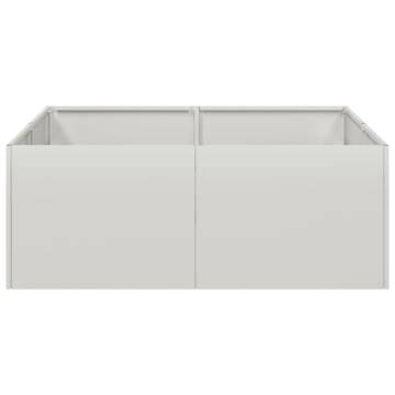 Stylish 80x80x30 cm Stainless Steel Planter for Outdoor Spaces