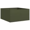 Olive Green 80x80x40 cm Planter - Stylish Cold-Rolled Steel