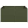 Olive Green 80x80x40 cm Planter - Stylish Cold-Rolled Steel