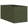 Stylish Olive Green Planter 40x80cm | Durable Steel Design