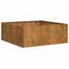 Rusty Planter 80x80 cm - Durable Weathering Steel | HipoMarket