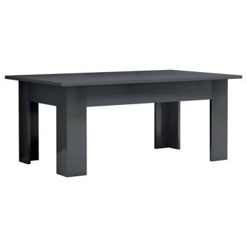 High Gloss Grey Coffee Table - Stylish & Durable | HipoMarket