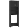 High Gloss Black Washing Machine Cabinet Set | HipoMarket