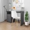  Desk with Drawers Grey 110x50x76 cm Engineered Wood Colour grey 