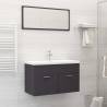  Bathroom Furniture Set Grey Engineered Wood Colour grey Size 80 x 38.5 x 46 cm Number of 1 Number of Pieces 