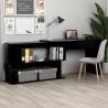  Corner Desk High Gloss Black 200x50x76 cm Engineered Wood Colour high gloss black 