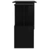 Corner Desk High Gloss Black - 200x50x76 cm | Hipo Market