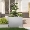 Stylish Galvanised Steel Planter 100x100x80 cm | HipoMarket