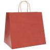 50 Red Paper Bags with Handles - Eco-Friendly & Durable