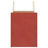 50 Red Paper Bags with Handles - Eco-Friendly & Durable