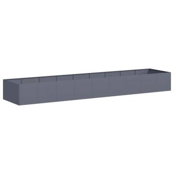 Stylish Anthracite Steel Planter - Durable & Spacious Design