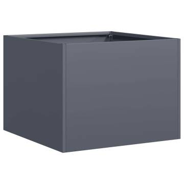 Stylish Anthracite Planter 40x40x30 cm Steel for Your Garden