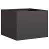 Stylish Black Steel Planter 40x40x30 cm for Outdoor Spaces