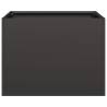 Stylish Black Steel Planter 40x40x30 cm for Outdoor Spaces