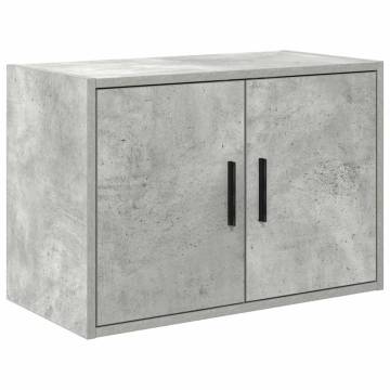 Garage Wall Cabinet - Concrete Grey Engineered Wood | HipoMarket