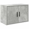 Garage Wall Cabinet - Concrete Grey Engineered Wood | HipoMarket