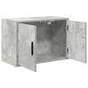 Garage Wall Cabinet - Concrete Grey Engineered Wood | HipoMarket