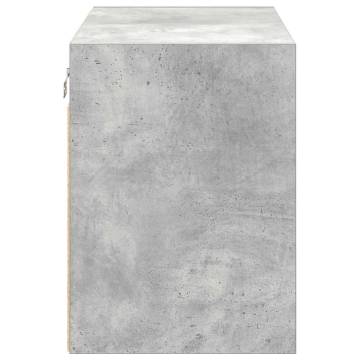 Garage Wall Cabinet - Concrete Grey Engineered Wood | HipoMarket