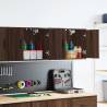  Garage Wall Cabinets 2 pcs Brown Oak Engineered Wood Colour brown oak Size 60 x 30 x 41 cm Quantity in Package 2 