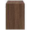 Garage Wall Cabinets - 2 pcs Brown Oak Engineered Wood