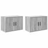 Garage Wall Cabinets 2 pcs Grey Sonoma - Durable Storage